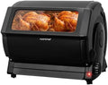 NutriChef Horizontal Rotating Shawarma Oven | Rotisserie, Shawarma & Kebab Machine | Includes Large 22.4 Quart Capacity, 3-Hour Timer & 6 Kebab Skewers | Ideal for Chicken,Turkey & Lamb | Black by NutriChef%E2%84%A2Kitchen