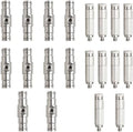 High-Performance Brass Patio Misting Kit – 10 Brass Anti-Drip Micro-Nozzles & 10 1/4″ Slip Connectors for High-Pressure Outdoor Cooling Misting (UNC 10/24, 0.012″ Precision Orifice, 280-1500 psi) by TLTOOLEGIN