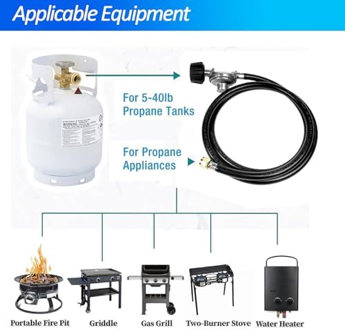 2-Feet propane Gas Grill Regulator and Hose - Image 6