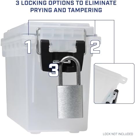 Sheffield 12635 Ammo Box Made in USA Stackable Lockable Ammo Storage Box - Image 5