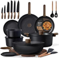 CAROTE 38pcs Pots and Pans Set Non Stick, Cookware Set Detachable Handle by CAROTE