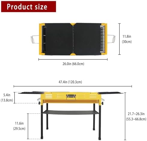 Portable Stainless Steel Grill, Home Charcoal Grill and Outdoor Folding Grill, perfect for traveling, outdoor cooking and grilling, camping, picnics. - Image 2