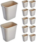Rubbermaid Commercial Products Wastebasket, Beige, 3.25-Gal, Pack of 12 by RubbermaidCommercialProducts