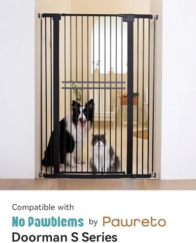 No Pawblems Gate Extension, 5.5" Width Expander for 55.0" Pet Gate, Black - Image 4