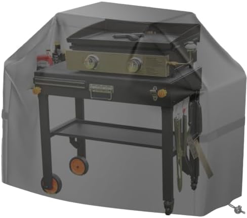 EUTRKei Grill Table & Table Cover, Blackstone Griddle Table with Cart Cover - Image 2