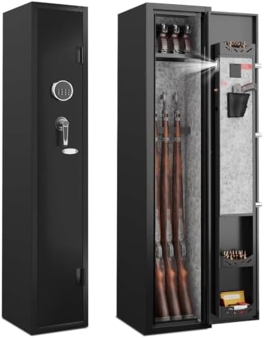KAER 2-3 Long Gun Safe for Rifles and Pistols,Assembled Rifle Safe for Home by KAER