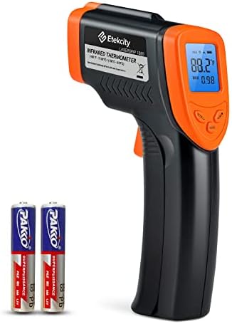 Etekcity Infrared Thermometer Laser Temperature Gun, -58°F~1130°F, Orange by Etekcity