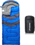 MalloMe Sleeping Bags for Adults Cold Weather & Warm - Backpacking Camping Sleeping Bag for Kids 10-12, Girls, Boys - Lightweight Compact Camping Essentials Gear Accessories Hiking Sleep Must Haves by MalloMe