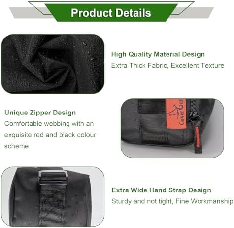 Grill Tool Organizer, BBQ Tool Storage Bag - 20" Heavy-Duty Storage Bag Waterproof 600D Oxford, Folding Design Gift for Camping, Tailgates, Outdoor BBQ Parties (20" Lx6 Wx5 H) - Image 4