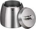 Ashtrays,Outdoor Ashtray with Lid - Ashtray for Outside Patio, Stainless Steel Windproof Smokeless Ash Tray for Balcony, Ashtrays for Smokers Home Office Decoration (Small) by OILP
