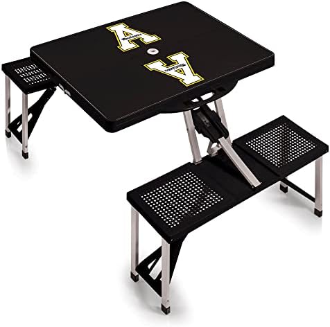 PICNIC TIME NCAA North Carolina Tar Heels Folding Picnic Table - Camping Table - Outdoor Table with Umbrella Hole by PicnicTimeFamilyofBrands