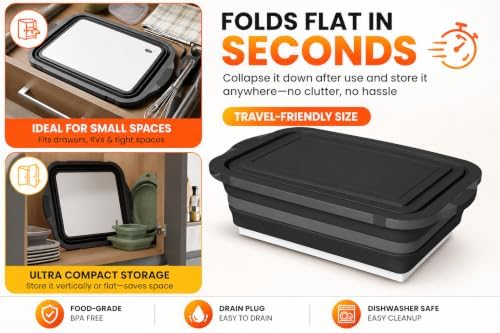 Collapsible BBQ Prep Tub - for Marinating Meal Prep Washing - Image 6