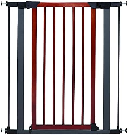 MidWest Homes for Pets 39-Inch Pet Gate, Graphite Frame, Wood Door by MidWestHomesForPets