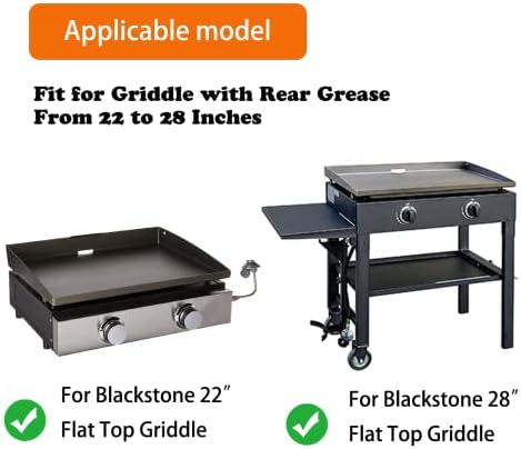 Universal Wind Screen and Warming Rack for 22"-28" Griddle (Rear Grease) - Image 2