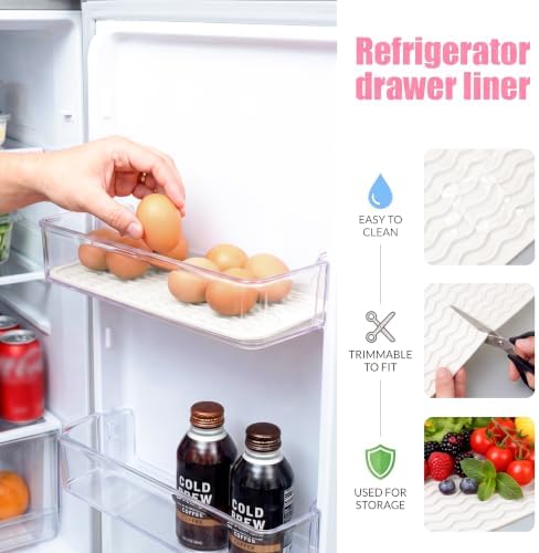 MicoYang Silicone Dish Drying Mat for Multiple Usage,Easy clean,Eco-friendly,Heat-resistant Silicone Mat for Kitchen Counter,Sink,Bar,Bottle,or Cup White M 17 inches x 6 inches - Image 5