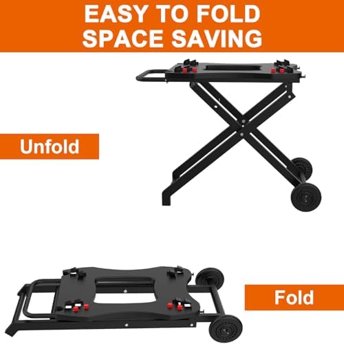 DELSbbq Portable BBQ Grill Stand Cart for Weber Q Series Q100/200/1000/2000 - Image 5
