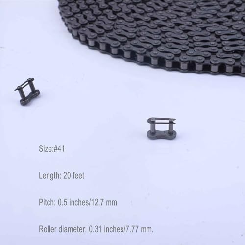 20feet #41 Roller Chain,Carbon Steel,for Gate Openers, Garage Door, Go Kart - Image 4