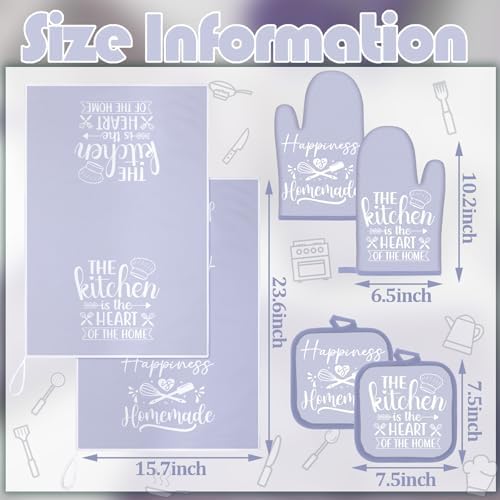 Sratte 6 Pcs Kitchen Decor Accessories Set, Kitchen, Dreamy Purple - Image 4