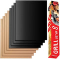 Set of 8 Grill Mats for Outdoor Gas Grill, 15.75 x 13 Inch by Renook