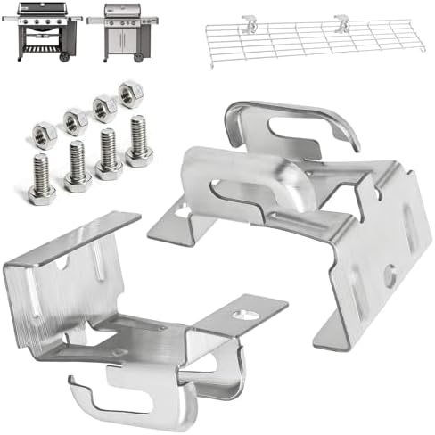 66046 69284 Warming Rack Bracket Set for Weber Genesis II GS4 Gas Grills by WEBROIL