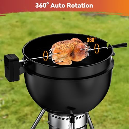 Skyflame Charkettle Rotisserie Ring Kit with DC Motor and Adapter - Image 6