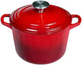 Flavehc Dutch Oven Pot with Lid 1.8 Qt Cast Iron Dutch Oven for Bread Baking, Red Enameled Cast Iron Rice Pot, Small Deep Dutch Oven for Rice, Beans & Side Dishes by FLAVEHC
