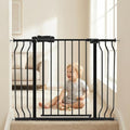 38.5 to 43.5 Inch Wide Baby Gate for Stairs Doorways by HOOOEN