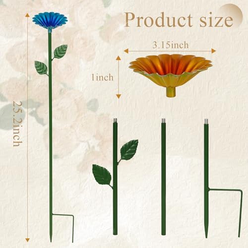 2 Pack Bee Watering Station, Bee Bath for Garden Outdoor Yard Decor - Image 2
