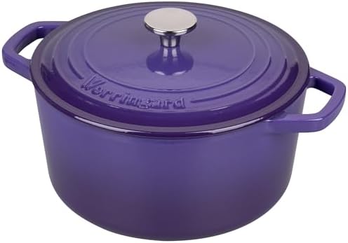 VORRINGARD Enameled Cast Iron Dutch Oven Pot with Lid, for Bread Baking, Round Bread Oven- include Sourdough Bread Baking Supplies Set, 6QT, Purple - Image 7