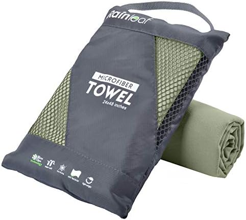 Rainleaf Microfiber Towel Quick Dry Camping & Travel & Gym Towel. Compact by Rainleaf