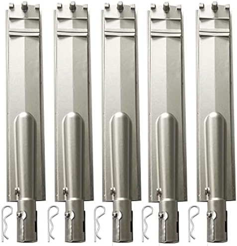 5PC Heavy Duty Cast Stainless Steel 304 BBQ Grill Burners Bull Grill Replacement Parts for Cal Flame Aussie Blaze Thermos Turbo and More by GRILLJOB