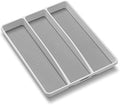 madesmart Classic 3 Compartment Utensil Tray, White by madesmart%C2%AE