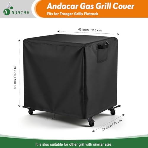 Outdoor Griddle Cover for Traeger Grills Flatrock - 43"L×28"W×39"H - Image 3