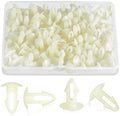 100 Pcs Strapping Rivets 15/64 Inch Hole Patio Strapping Fasteners for Patio Furniture Repair Webbing Lawn Chair Lounge Accessories, 0.66 x 0.48 Inch (White) by Amyhill