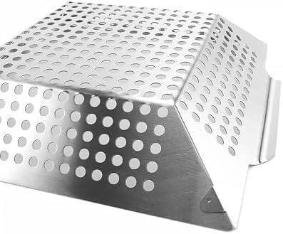 Anveena 3 Pack Heavy Duty Stainless Steel Grill Baskets - Image 6