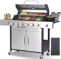 6-Burner Propane Gas Grill with Side Burner by LabolataOutdoorGrills