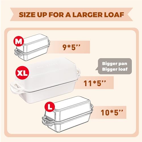 Cast Iron Loaf Pan with Lid, 11x5 Inch 5.8 Qt Sourdough Pan - Image 5