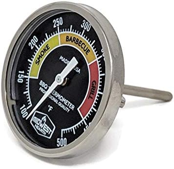 Midwest Hearth Professional BBQ Grill Thermometer (2" Dial) - Image 2