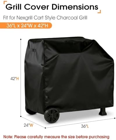 Grill Cover for Nexgrill 810-0047 Cart Style Charcoal Grill - Image 2