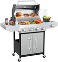 BESTFIRE 60000 BTU 4+1 Burner Propane Gas Grill - 647 Sq. Inches Stainless by GrillsOutdoorCooking