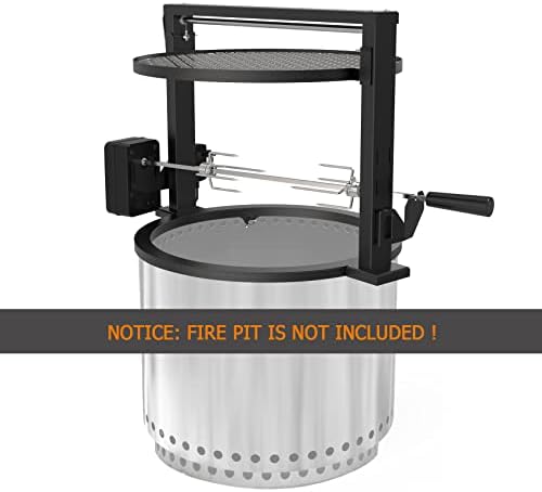 Santa-Maria Style Rotisserie Rotating System for Solo Stove Bonfire 19.5" - Image 2