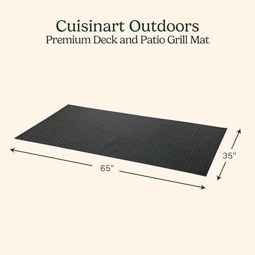 Cuisinart Grill Mat, Non-Slip Rubber, Weather-Resistant, 65" x 36" - Image 2