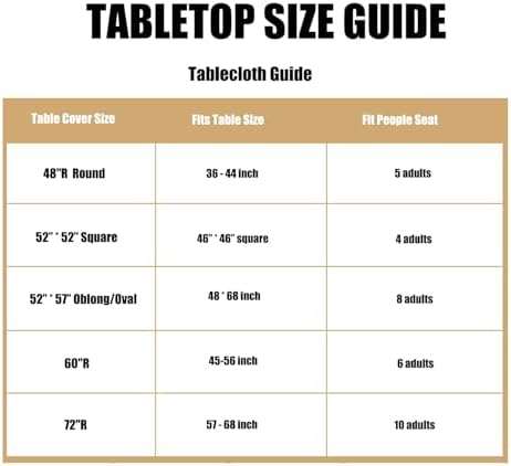LUSHVIDA Round Tablecloth, Fitted Table Cloth for 36"-44" Tables, Red - Image 6