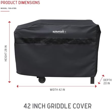 Nexgrill 42-Inch Griddle Cover, Heavy Duty Water Resistant Flat Top Grill Cover with Adjustable Strap and Air Vent, All-Season Outdoor Barbecue Griddle Protection – 700-0785 - Image 2