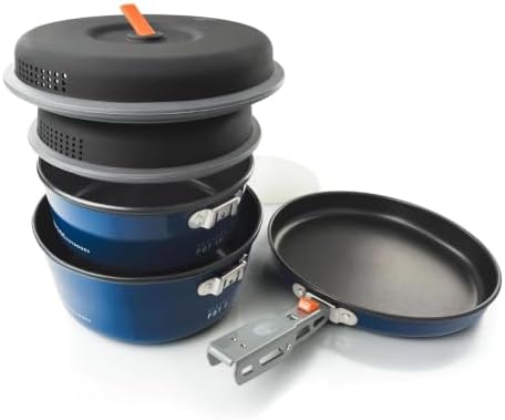 GSI Outdoors Bugaboo Ceramic Base Camper Cookset, Ceramic, Small to Large by GSIOutdoors