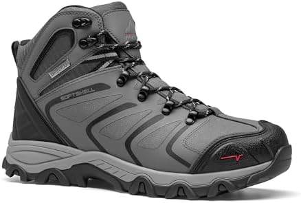 NORTIV 8 Men's Ankle High Waterproof Hiking Boots - Image 5
