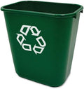 Rubbermaid Commercial Products Wastebasket, Green Recycle, 7-Gal, Pk of 12 by RubbermaidCommercialProducts