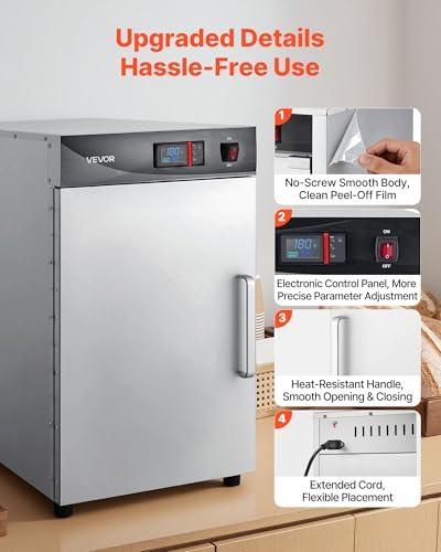 VEVOR Electric Hot Box Food Warmer, 5-Tier Commercial Warming Cabinets - Image 6