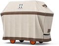 HAMLER Grill Cover 52 Inch, Heavy Duty Waterproof BBQ Covers, Gas Grill Covers Fits Weber Spirit, Weber Genesis, Char-Broil, Nexgrill, Brinkmann, Brown & Beige by HAMLER