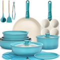 GiPP 21PCS Pots and Pans Set Nonstick Cookware Set with Detachable Handle by GiPP